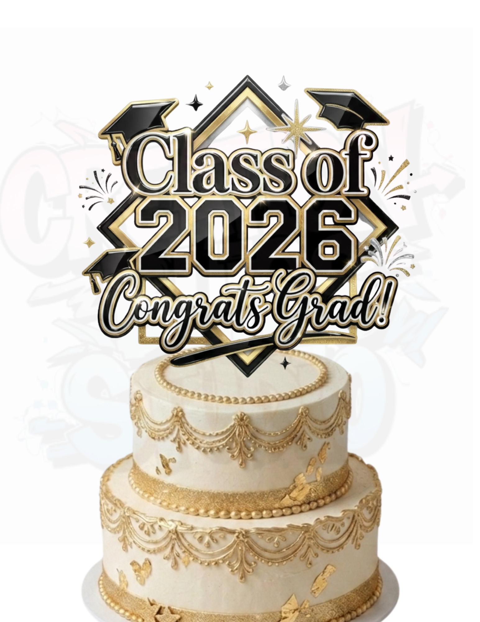 Class of 2026 Cake Topper Printable