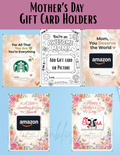 Mother’s Day Gift Card Holder Bundle Printable