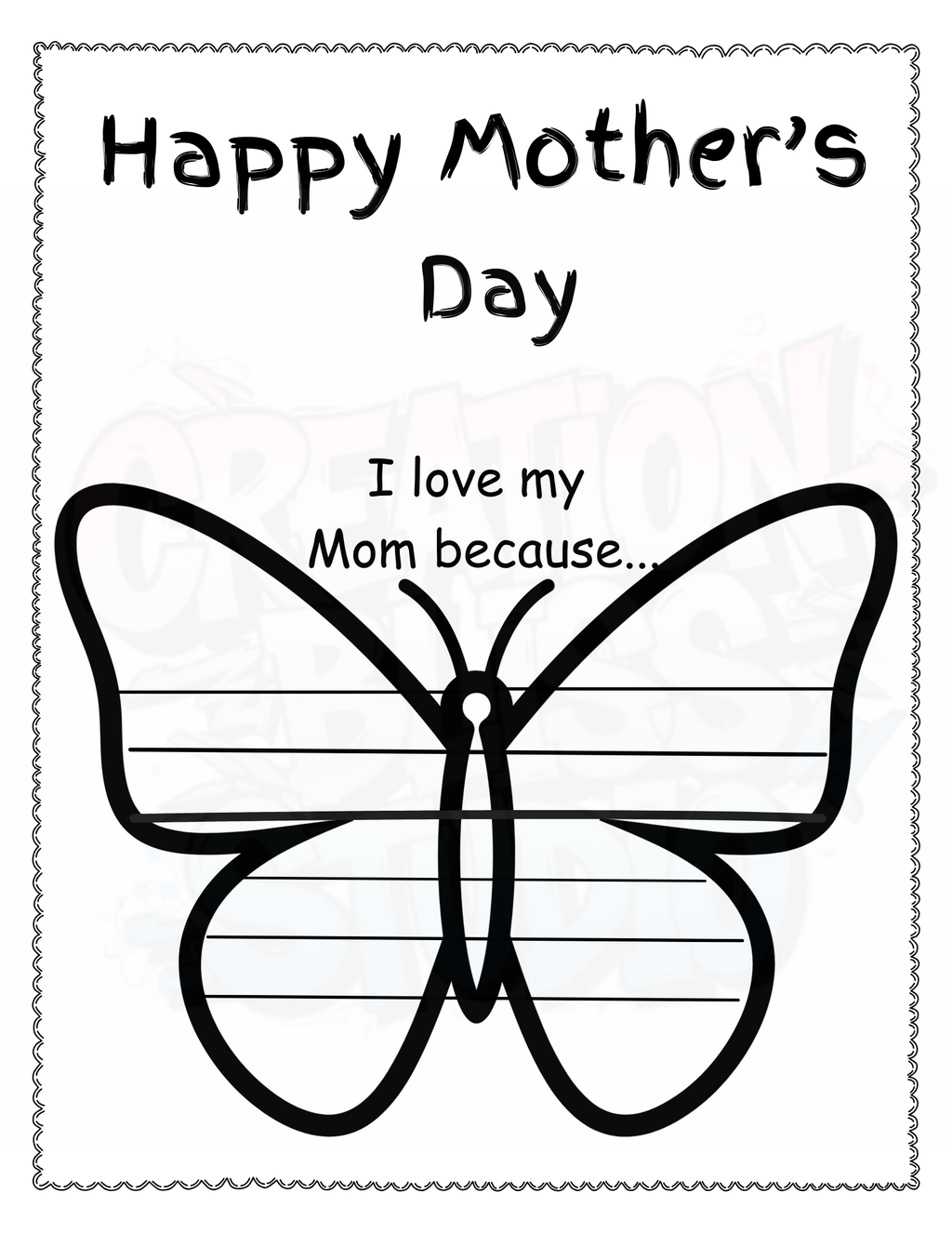 Mother’s Day Activity Set Printable | Kids Coloring Pages + All About Mom Worksheet