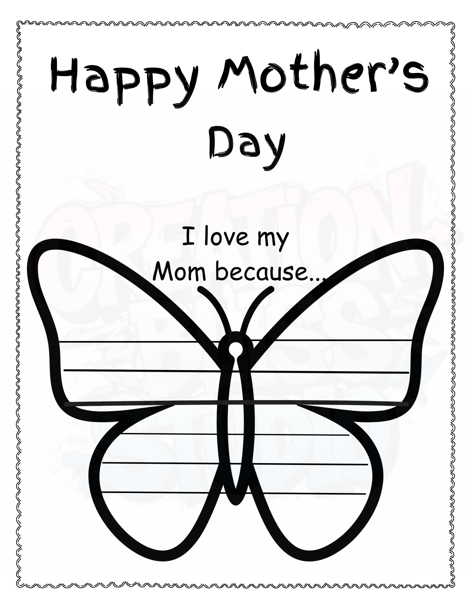 Mother’s Day Activity Set Printable | Kids Coloring Pages + All About Mom Worksheet