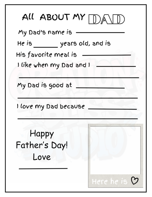 Father’s Day Activity Set Printable