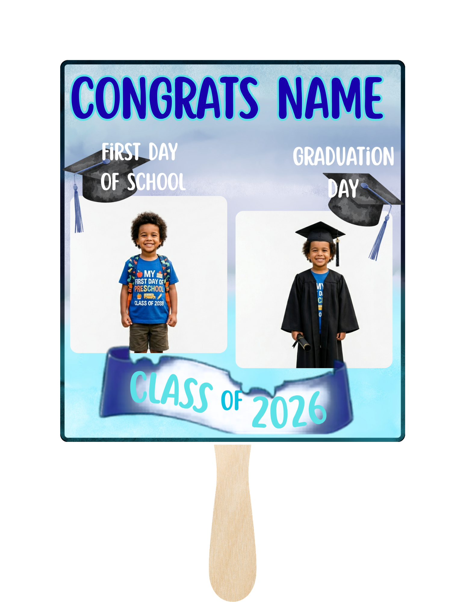 2026 Graduation Photo Fan Canva Template
