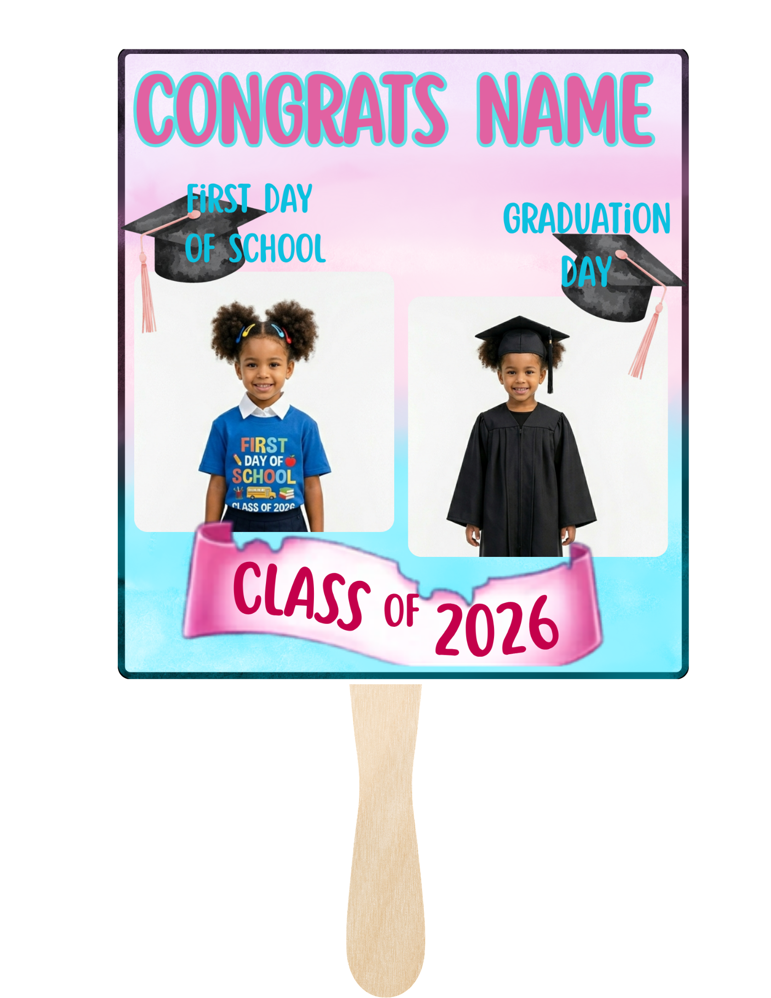 2026 Graduation Photo Fan Canva Template
