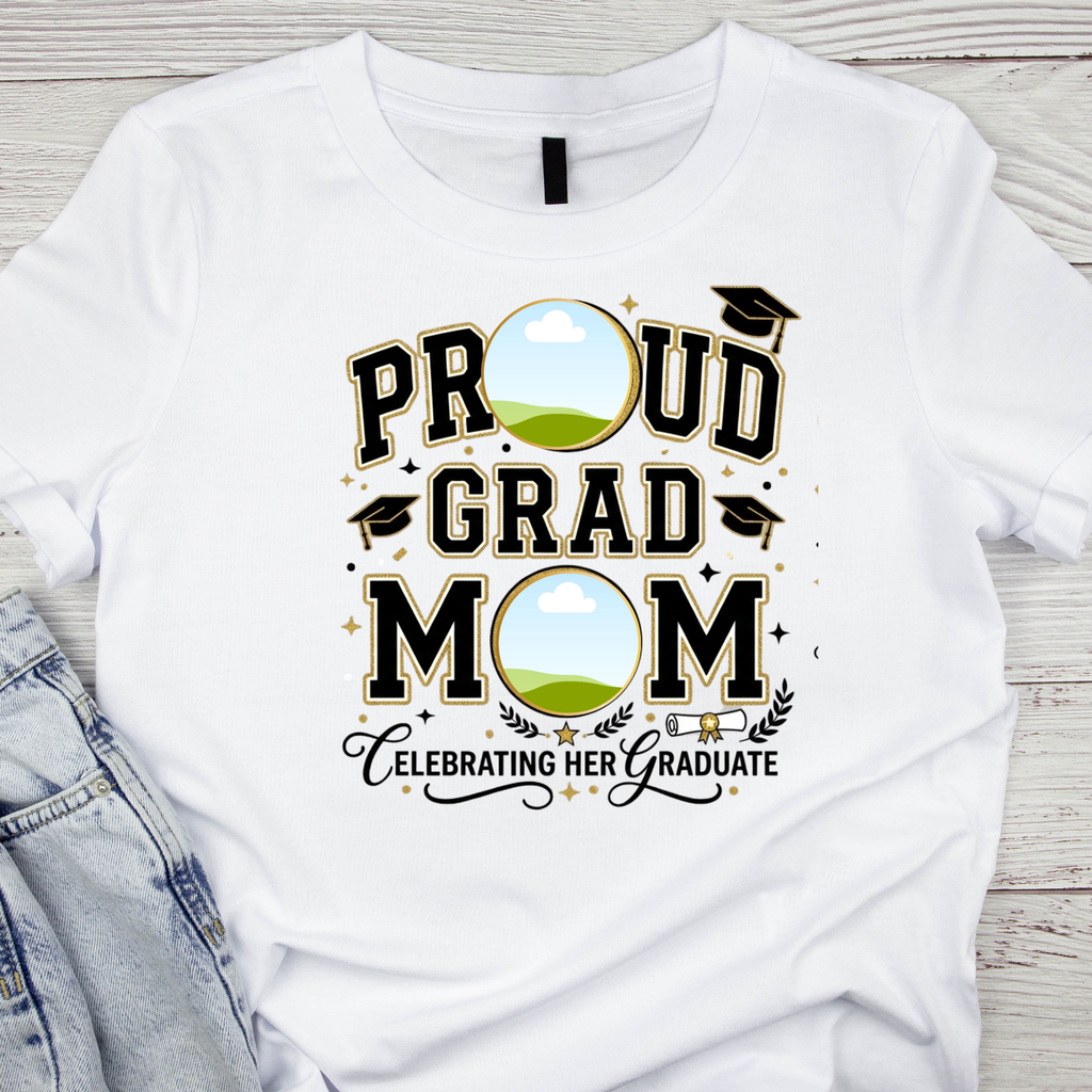 Proud Grad Mom PNG Canva Template