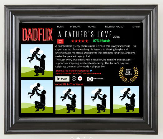 Dadflix Canva Editable Template