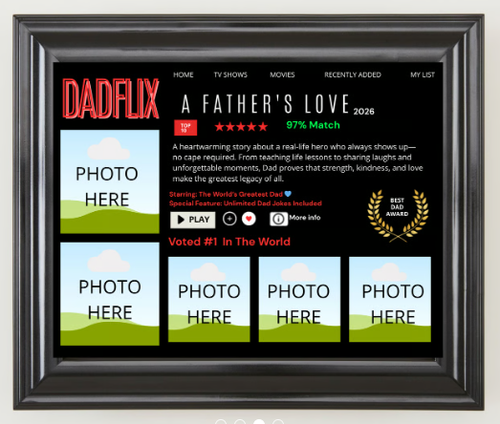 Dadflix Canva Editable Template